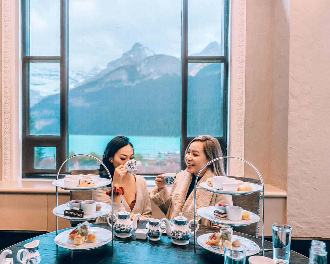 Afternoon tea in Banff at Fairmont Chateau Lake Louise